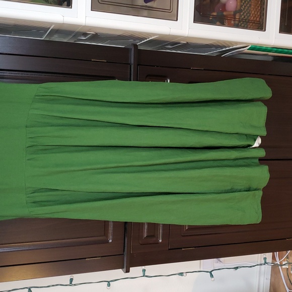 Son de Flor, Classic Dress with Garden Peter Pan Collar, Spring Green, XXL - Picture 10 of 11
